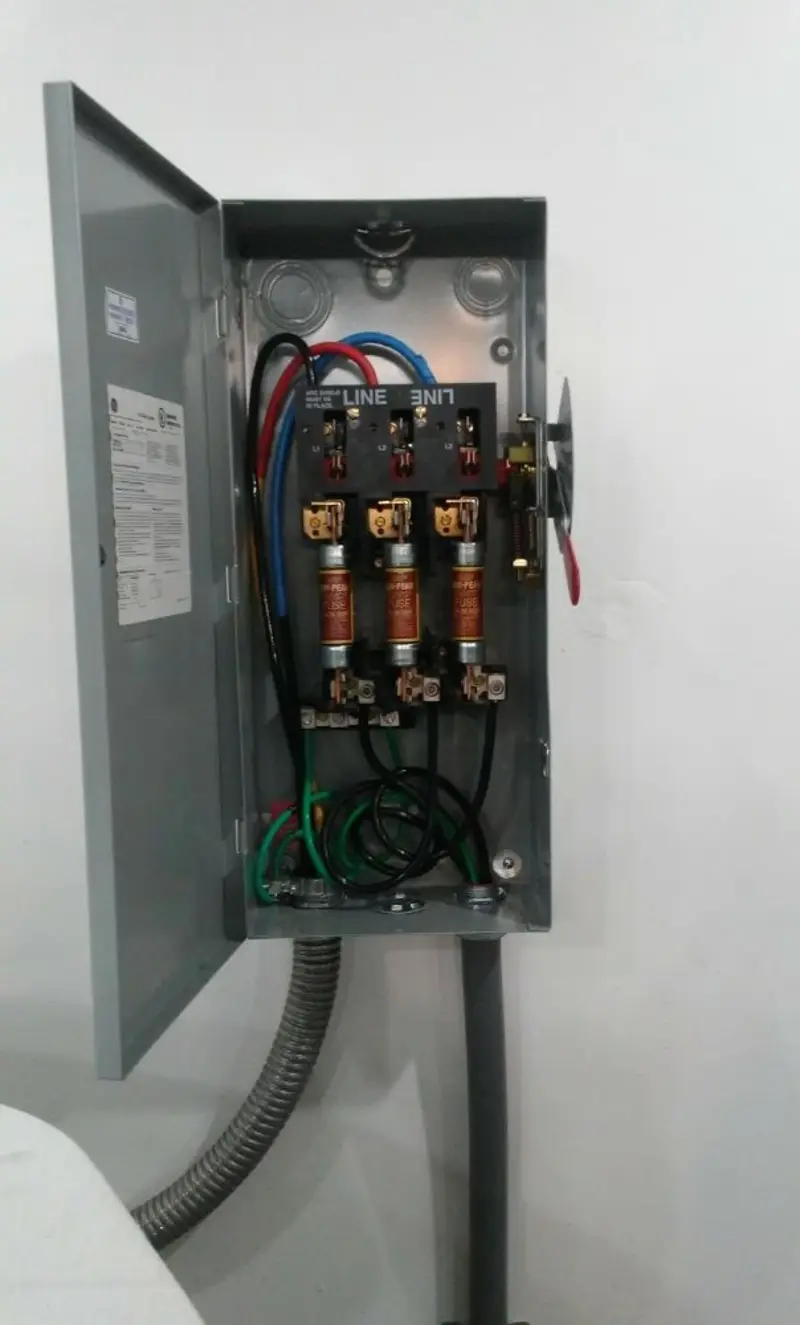 Three-phase disconnect switch installed for Electrical Wiring & Rewiring in Airway Heights