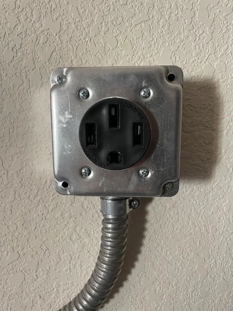 NEMA 14-50 outlet installed for Electrical Panel Upgrade in Airway Heights